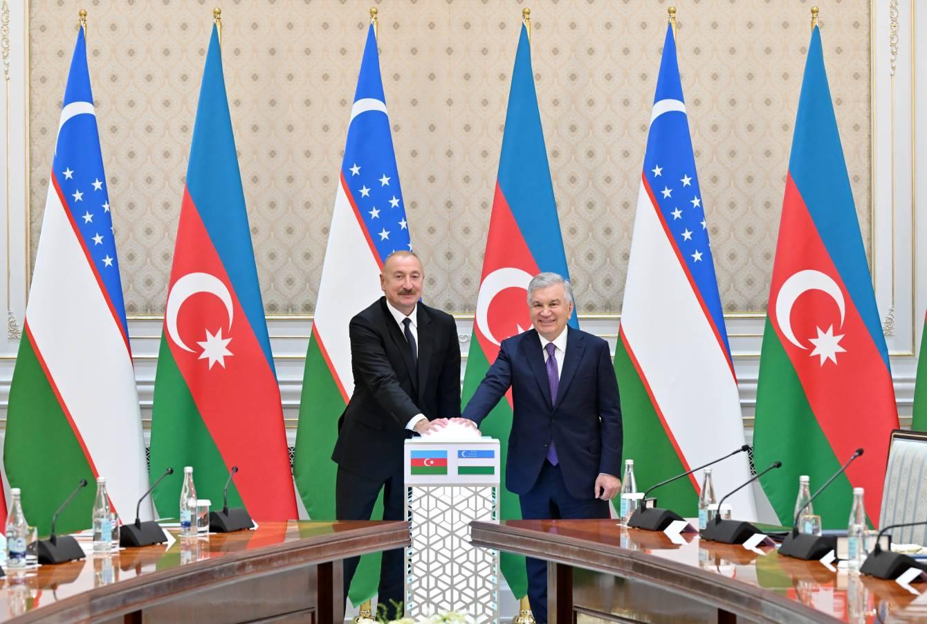 Azərbaycan və Özbəkistan prezidentlərinin iştirakı ilə “ABB Davr” Bank layihəsinin açılışı oldu